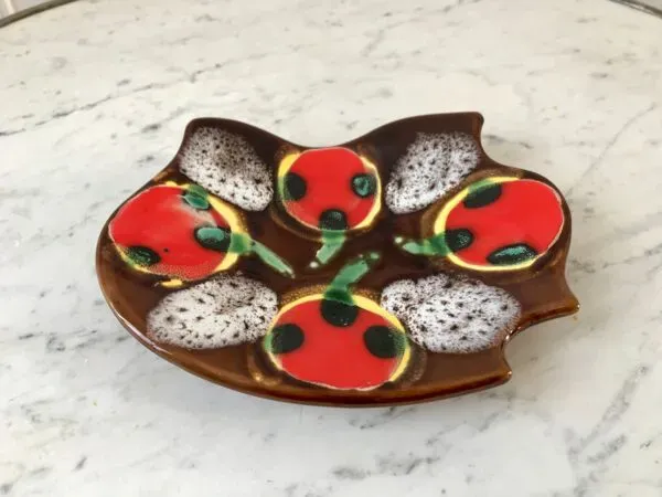 Illustration numéro 3 du produit Vide poche en céramique poët laval années 70