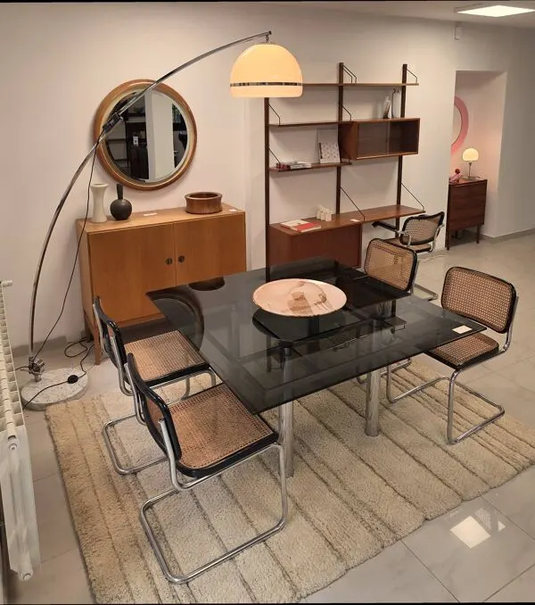 Illustration numéro 3 du produit Table à manger Andre par Tobia Scarpa pour Knoll, Italie, années 1970.