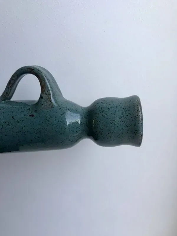 Illustration numéro 3 du produit bougeoir en grès bleu vintage