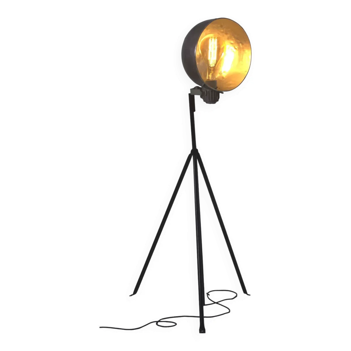 Illustration numéro 3 du produit Lampe industrielle avec abat-jour orientable en aluminium