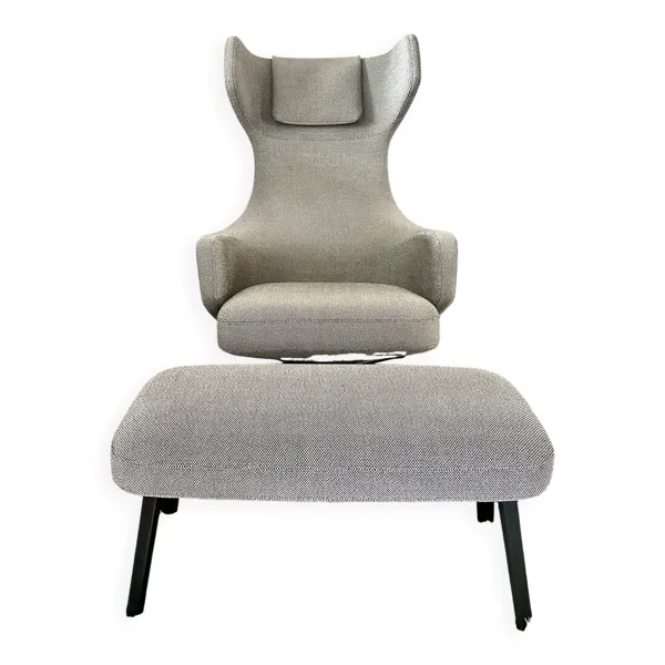 Illustration numéro 3 du produit Fauteuil et ottoman Grand Repos par Antonio Citterio édition Vitra