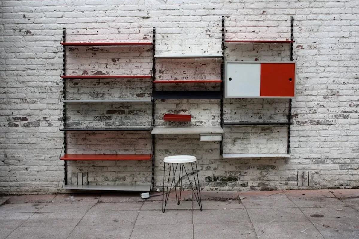 Illustration numéro 3 du produit Etagère par Tjerk Reijenga pour Pilastro, dutch design 1955