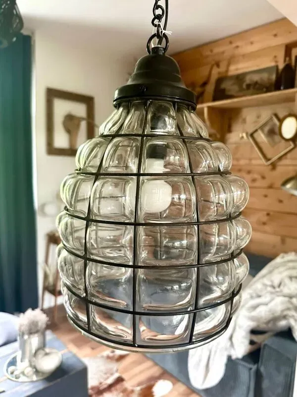 Illustration numéro 3 du produit Suspension en verre et métal, jardin d’Ulysse