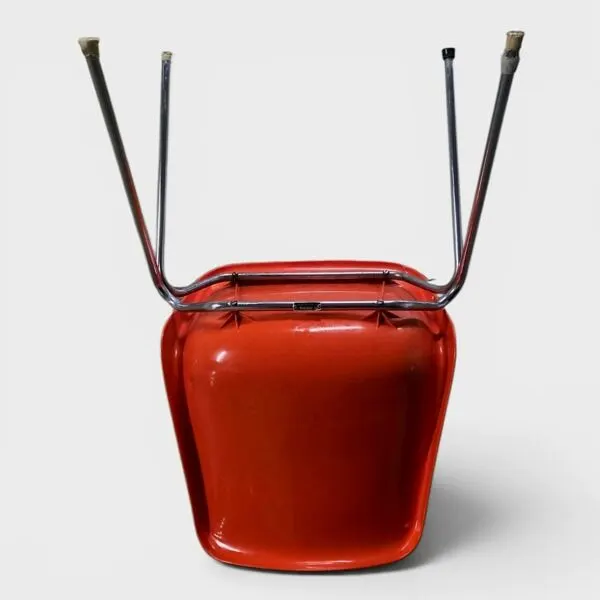Illustration numéro 3 du produit Chaise Sauter Genève - Orange - Circa 1970
