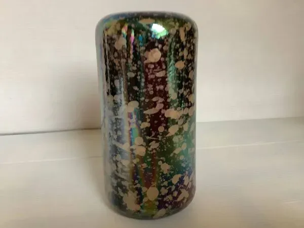 Illustration numéro 3 du produit Petit vase moucheté irisé