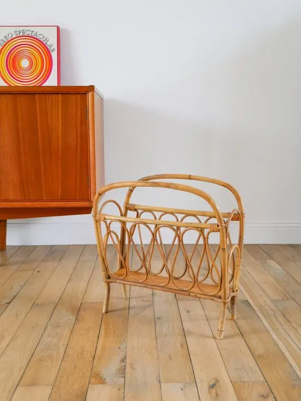 Illustration numéro 3 du produit Porte-revue en bambou / rotin, 1960