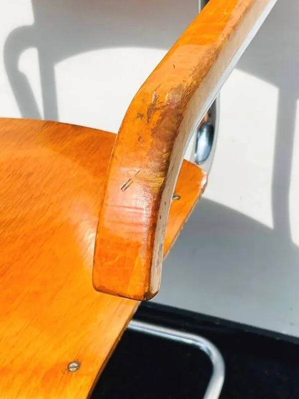 Illustration numéro 3 du produit 3 chaises Vintage  Bauhaus par Mart Stam. 1930s