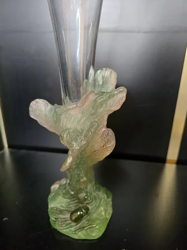 Illustration numéro 3 du produit Soliflore ''Nature'' DAUM en pâte de verre et cristal, 1988