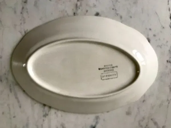 Illustration numéro 3 du produit Ravier digoin sarreguemines modèle ''cordoue'' années 40-50