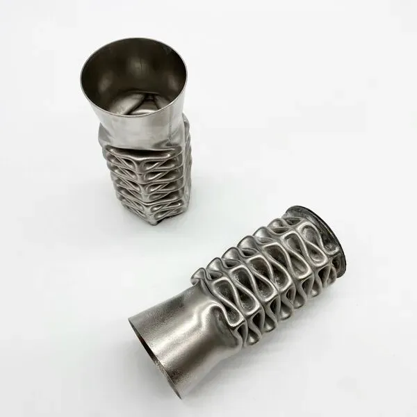 Illustration numéro 3 du produit Paire de vases « compression » par jacques moniquet – 1970s