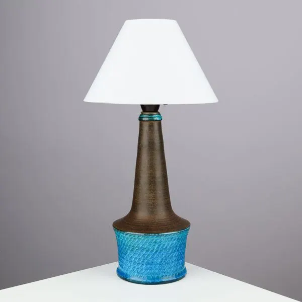 Illustration numéro 3 du produit Lampe de table Nils Kahler en céramique Herman A. Kähler, Danemark, 1960 signée