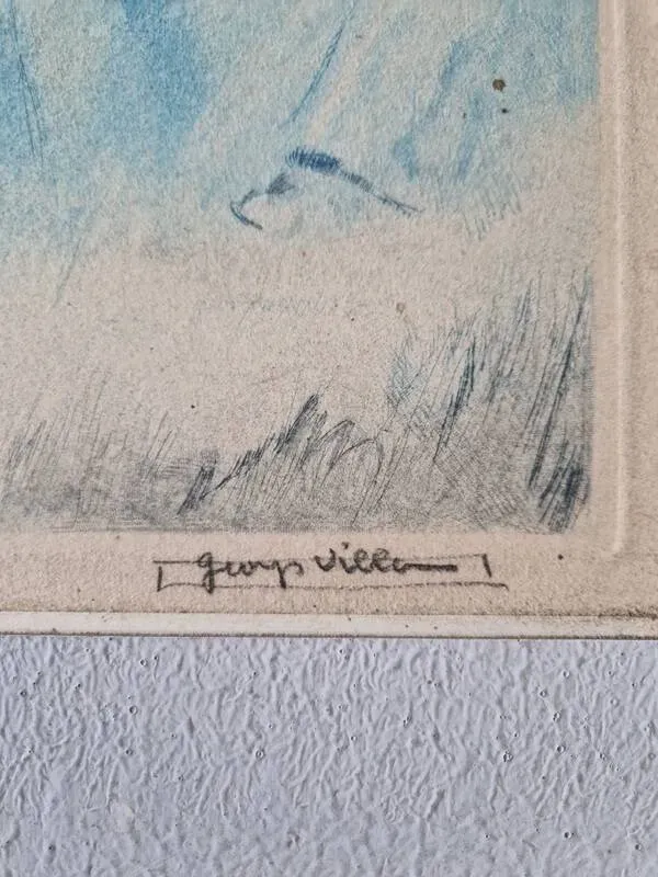 Illustration numéro 3 du produit Georges Villa (1883-1965) - Lithographie en couleurs - Scène galante