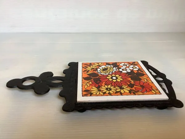 Illustration numéro 3 du produit Dessous de plat théière jaune orangé Japan