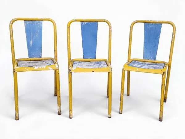 Illustration numéro 3 du produit Chaises Tolix Xavier Pauchard T4 - 1950s (*3)