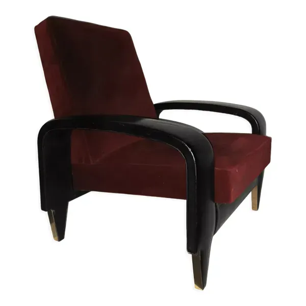 Illustration numéro 3 du produit Paire de fauteuils club italien des années 50