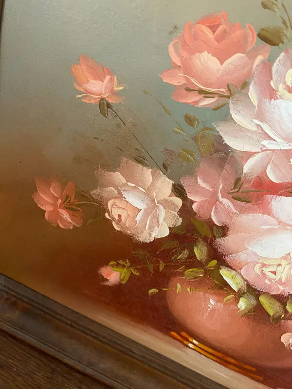 Illustration numéro 3 du produit Tableau nature morte Robert Cox, années 70