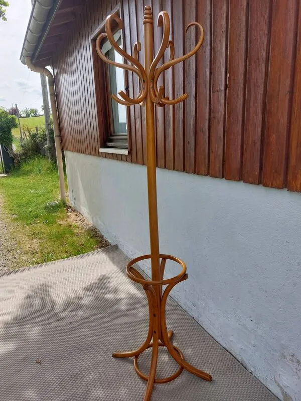 Illustration numéro 3 du produit portemanteau perroquet, bois massif