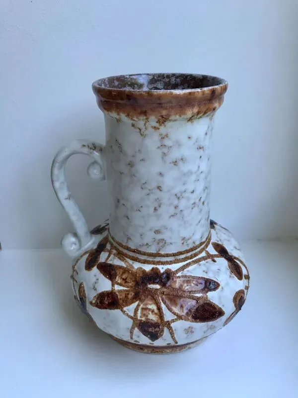 Illustration numéro 3 du produit Vase en grès en céramique signé DDR années 70