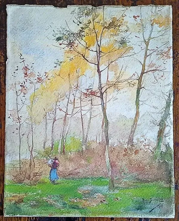 Illustration numéro 3 du produit Roméo Dumoulin (1883-1944) - aquarelle - 30,5 x 24,5 cm - signée - école Belge