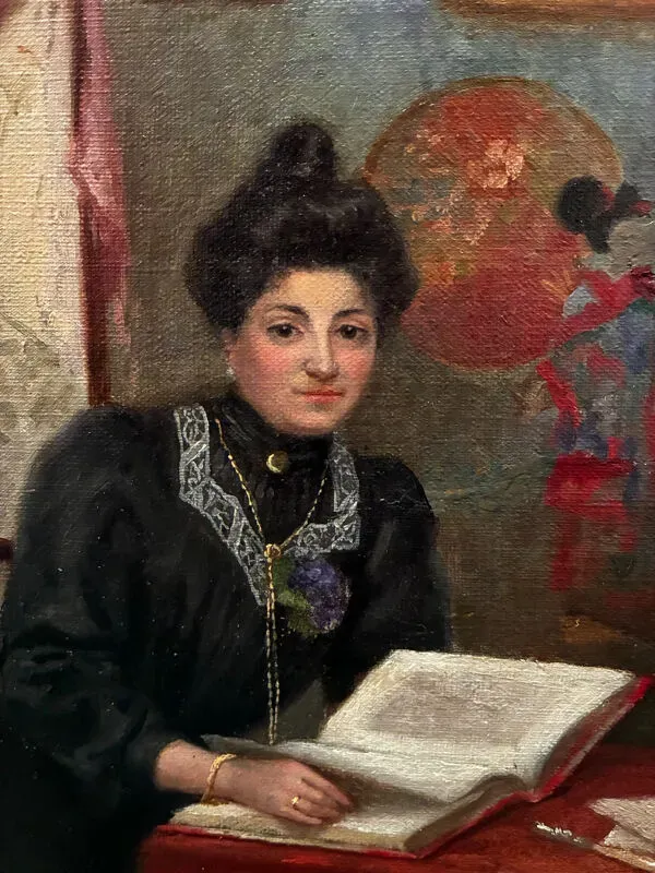 Illustration numéro 3 du produit Scène d’intérieur, GP Masure, 1908