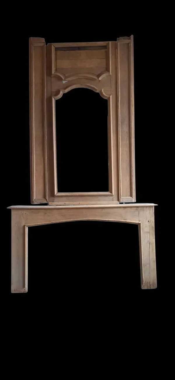 Illustration numéro 3 du produit Cheminée et trumeau de château XVIIIe en chêne