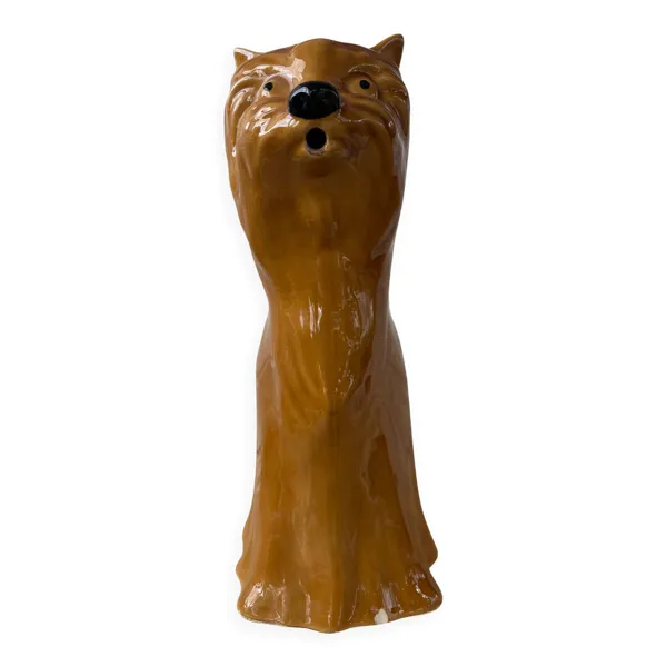 Illustration numéro 3 du produit Pichet en barbotine chien Moulin des Loups Orchies