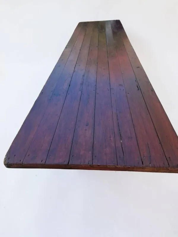 Illustration numéro 3 du produit Grande table de brasserie + deux bancs