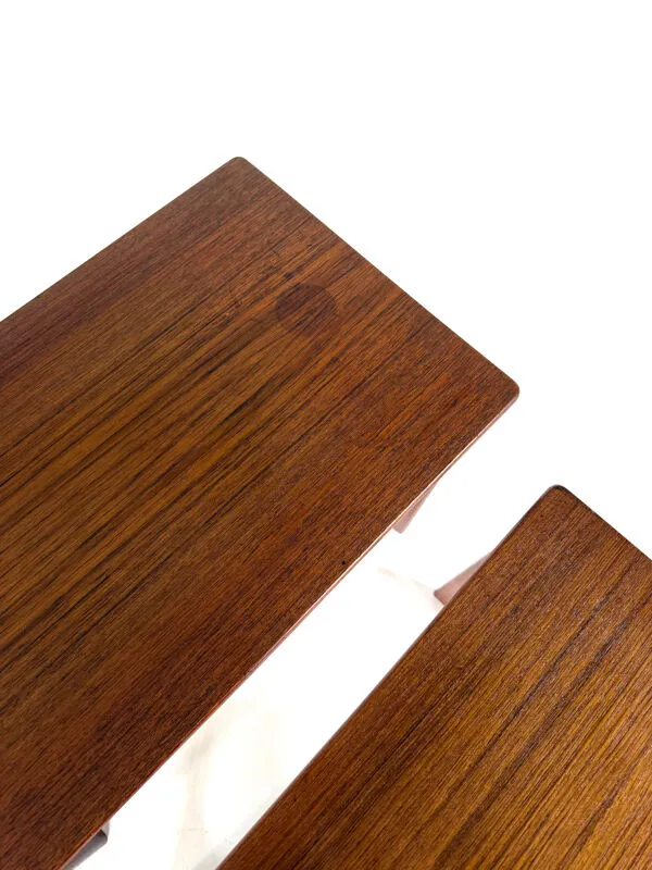 Illustration numéro 3 du produit Tables gigognes vintage, Johannes Andersen, Silkeborg années 60