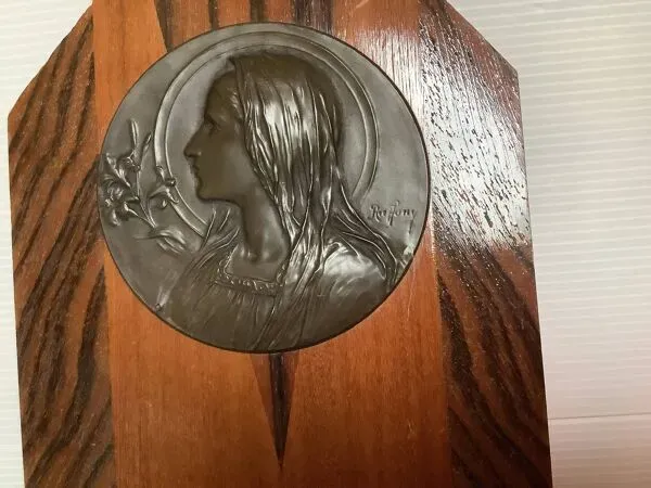 Illustration numéro 3 du produit Bénitier Ruffony en bois art déco