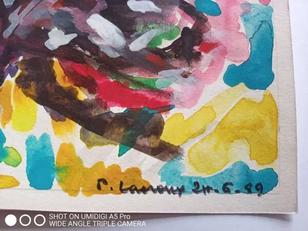 Illustration numéro 3 du produit pierre Lacroux (1909- 1993) Gouache sur papier 24 x 32 cm - de 1989 - (297)