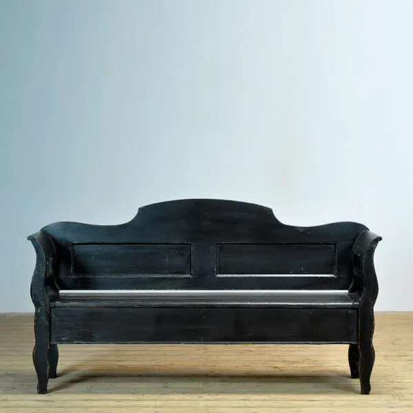 Illustration numéro 3 du produit Banc en pin ancien à plateau rabattable, années 1900