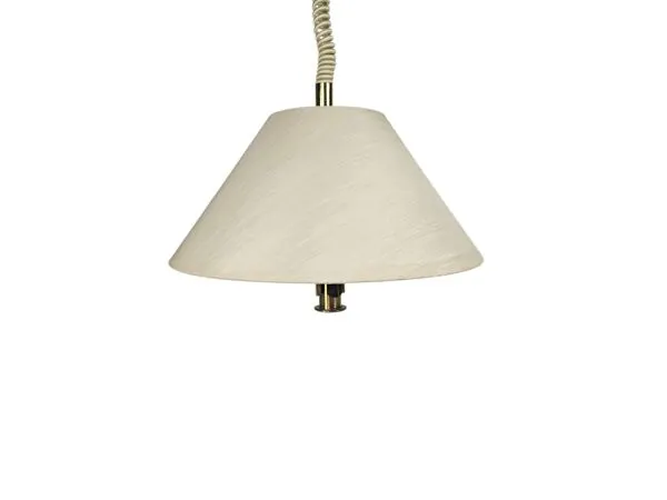 Illustration numéro 3 du produit Suspension, B + M Leuchten - style Hollywood Regency - RFA - laiton - acier - années 80