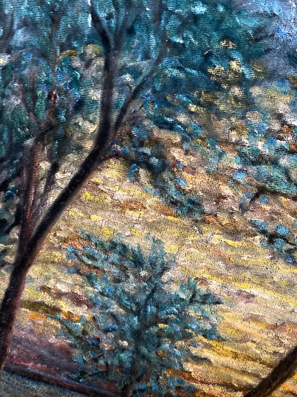 Illustration numéro 3 du produit Tableau Huile Lucien DUVERT (Montluçon) - Paysage Post-Impressionniste