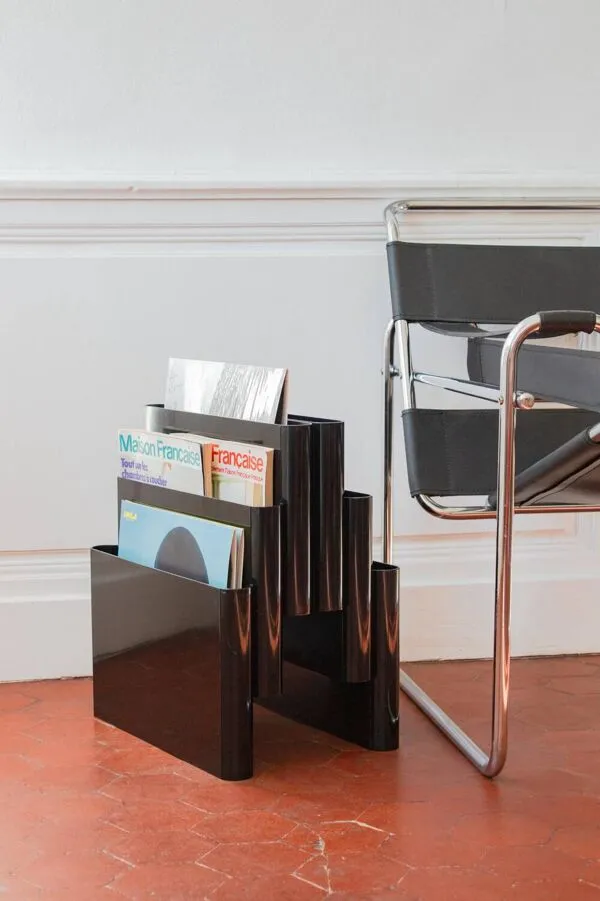 Illustration numéro 3 du produit Porte revues vintage Giotto Stoppino pour Kartell, modèle 4675, noir b