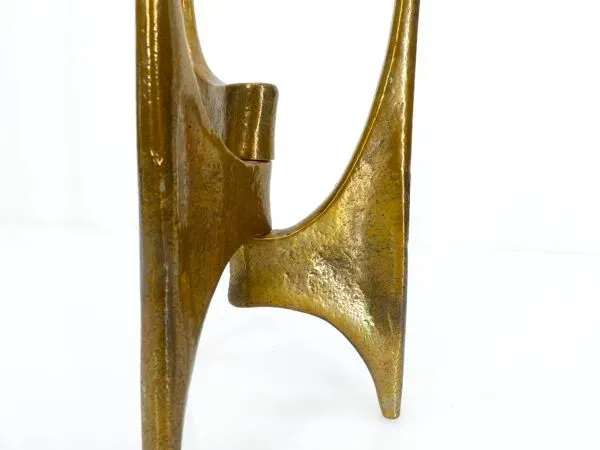 Illustration numéro 3 du produit Chandelier tripode brutaliste en bronze attribué à Michael Harjes, Allemagne, 1960