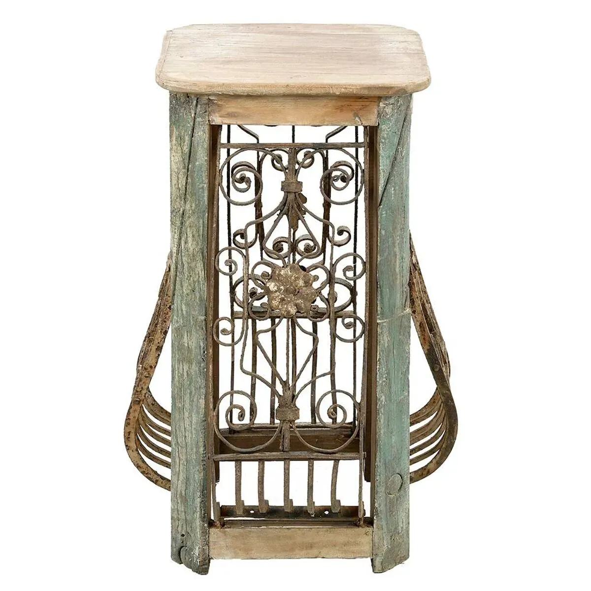 Illustration numéro 3 du produit Sellette en bois et acier