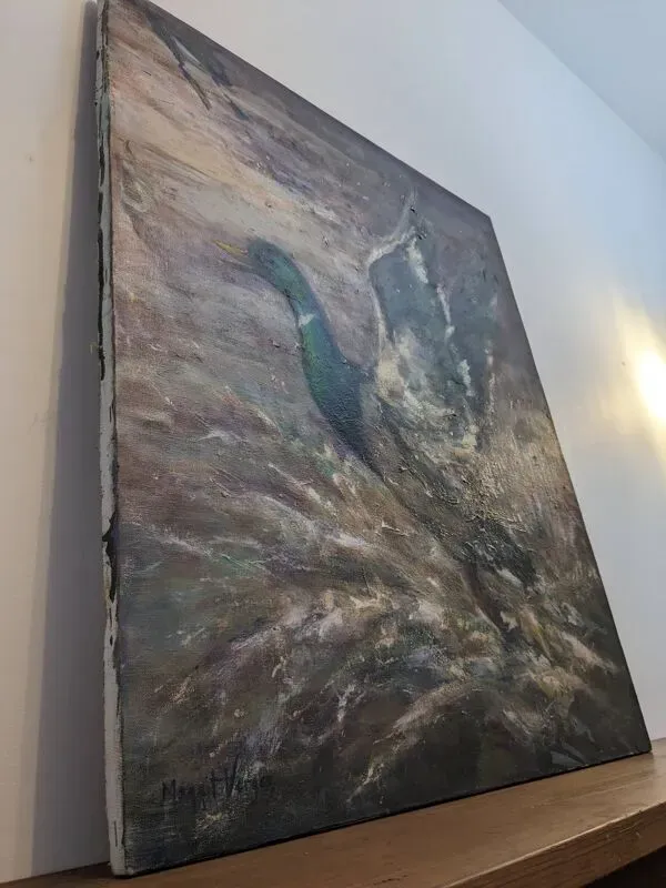 Illustration numéro 3 du produit Huile sur toile ''L'échappée belle'' par Maggit VERGEZ (XX-XXIème)