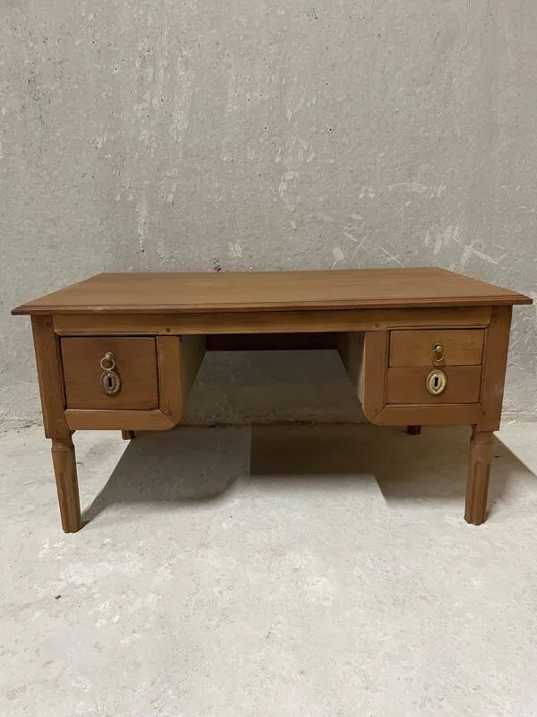 Illustration numéro 3 du produit Table basse en bois massif avec tiroirs – style campagne chic