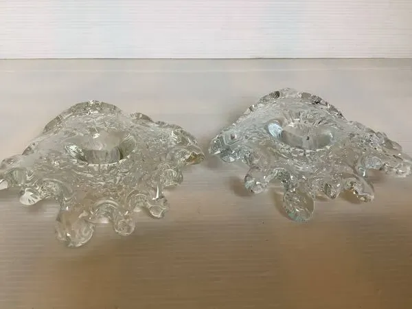 Illustration numéro 3 du produit Duo de bougeoirs forme libre par Uno Westerberg pour Pukeberg Scandinave