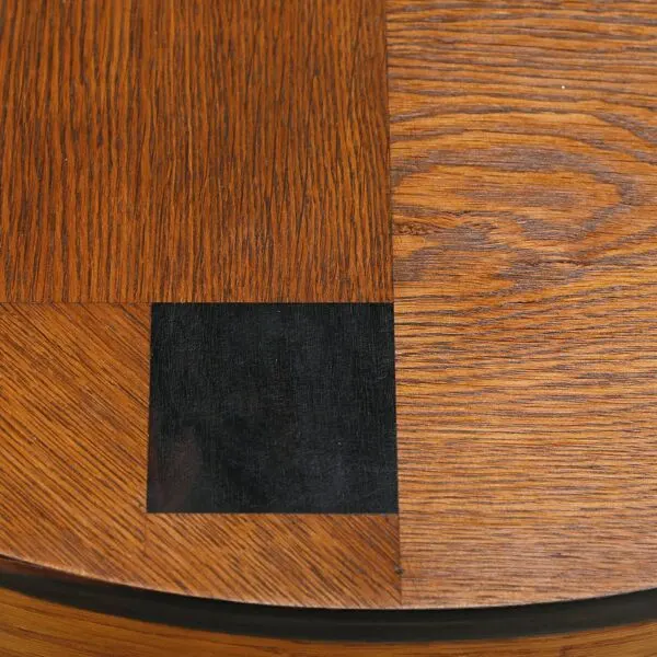Illustration numéro 3 du produit Table d'appoint Art Déco moderniste de l'École d'Amsterdam en chêne