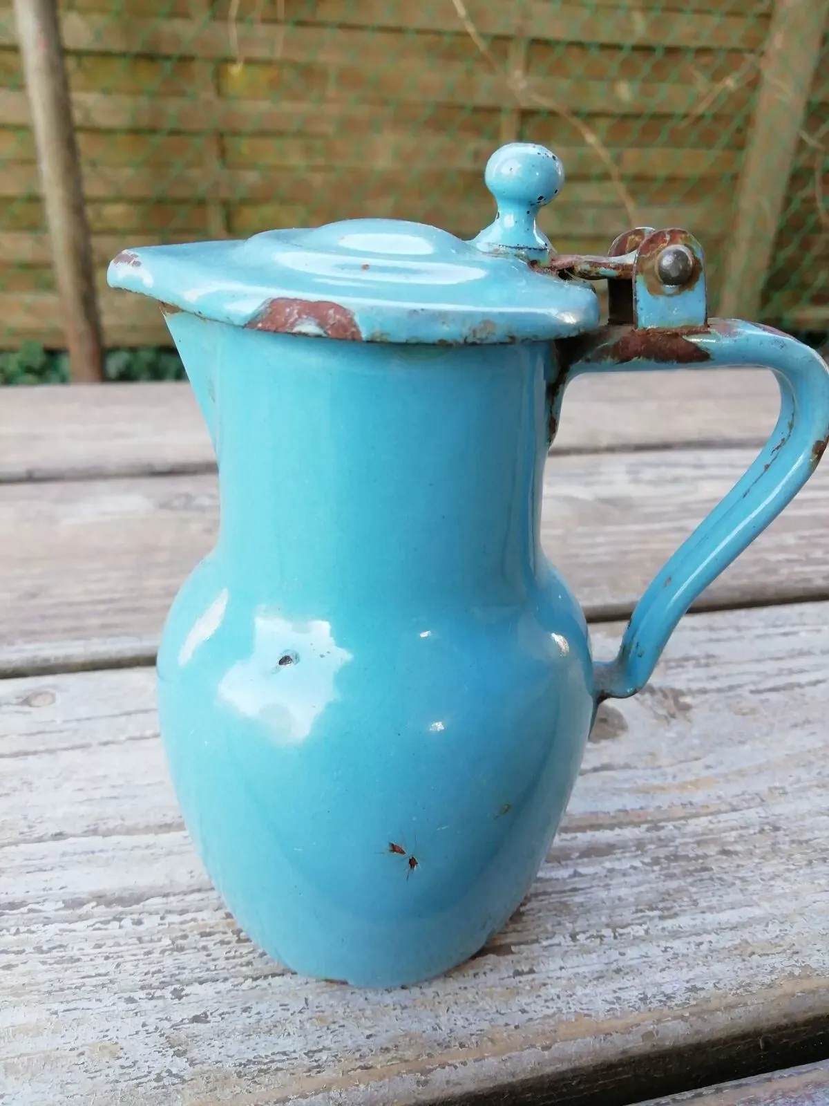 Illustration numéro 3 du produit Pichet en tôle émaillée