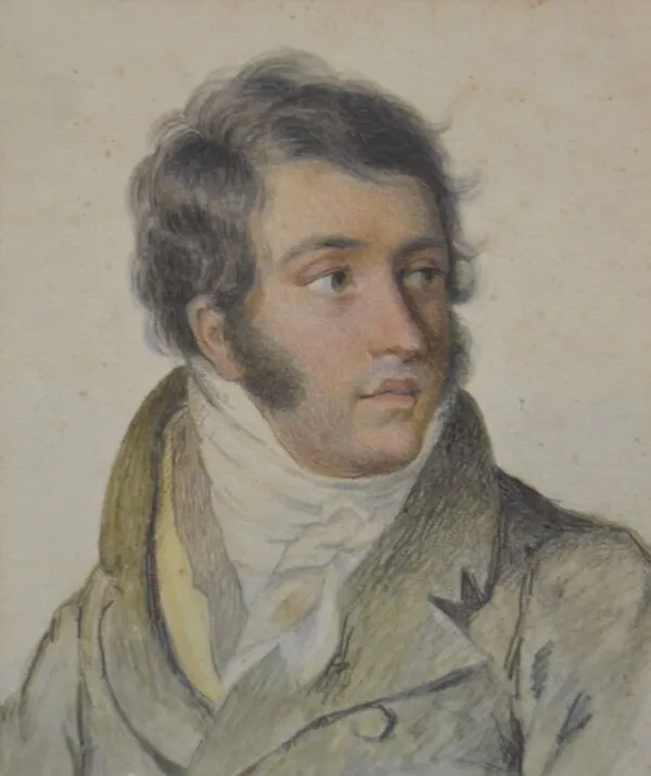 Illustration numéro 3 du produit Dessin, portrait de jeune homme, École française vers 1820