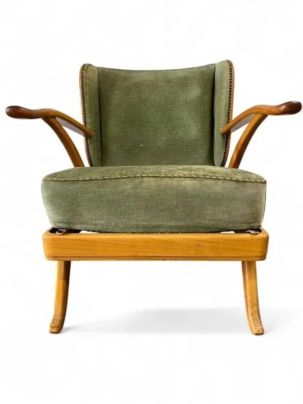 Illustration numéro 3 du produit Fauteuil vintage / fauteuil club / fauteuil knoll antimott
