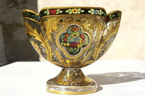 Illustration numéro 3 du produit Vase Verre Bohême Haida Art Nouveau Hermann Pautsch