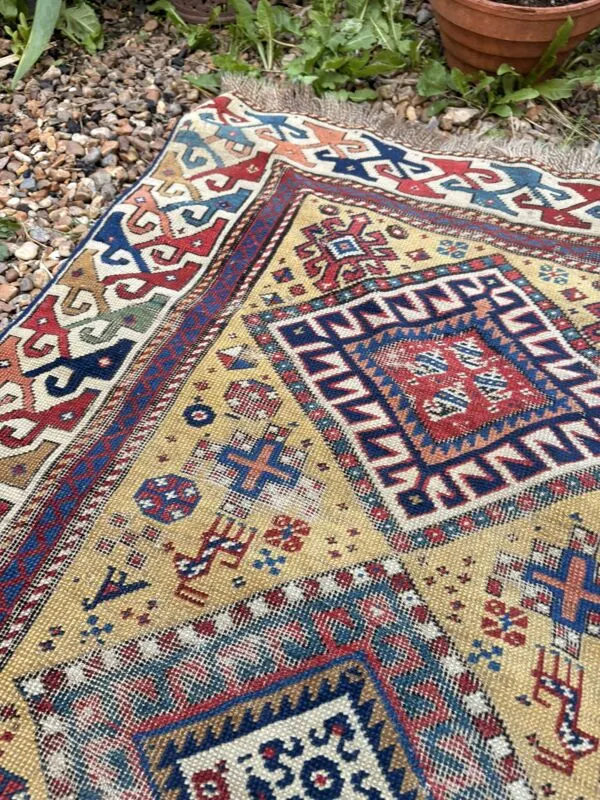 Illustration numéro 3 du produit Tapis Couloir Persan Ancien Fait Main 85x340 Laine Tribale Boho Turc Kurde