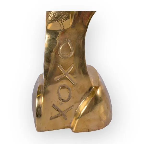 Illustration numéro 3 du produit S'il vous plaît, aimez-moi - Sculpture en bronze patiné or par Andreas Wargenbrant 4/25