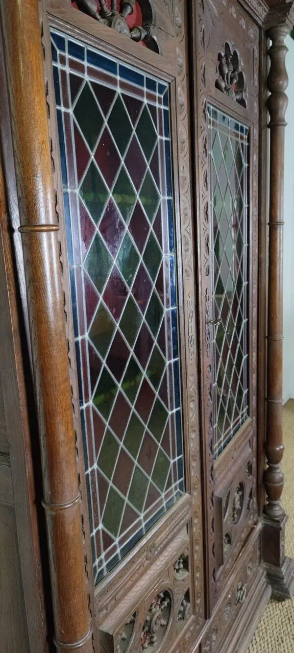 Illustration numéro 3 du produit Bibliothèque en chêne 1900