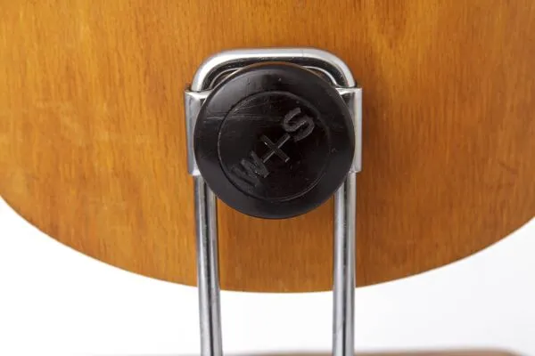 Illustration numéro 3 du produit Chaise pivotante Egon Eiermann pour Wilde & Spieth, chaise de bureau Bauhaus des années 1950,