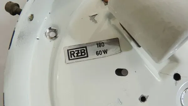 Illustration numéro 3 du produit Plafonnier vintage RZB verre bullé années 70 – Applique murale industrielle