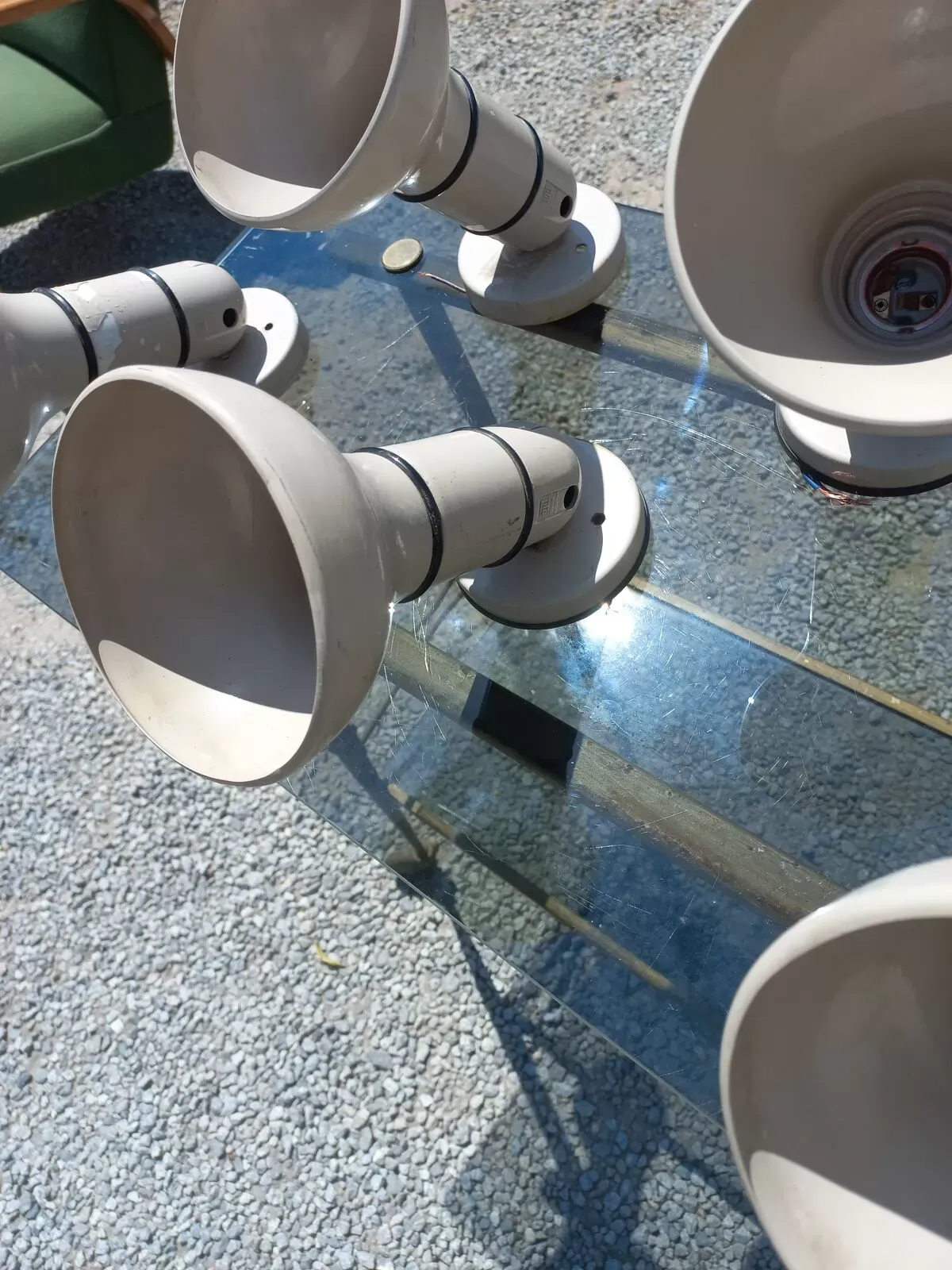 Illustration numéro 3 du produit Set de 6 appliques spots orientables  Lita des années 70